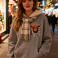 🎄🎅WEIHNACHTSANGEBOT 50 % RABATT!!🎁Süßes Highland Cow Sweatshirt mit Kapuze und kuscheligem Fleecefutter🦬