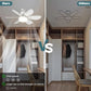 🔥Letzter Tag: 60% Rabatt!⏰🍃 Intelligenter Deckenventilator mit Licht, RGB-Beleuchtung und Bluetooth-Lautsprecher♨️❄️