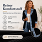 50% RABATT! ⭐ Eleganter Damenmantel aus Denim mit geripptem Strick-Einsatz