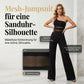 🌞Sommer-Sonderangebot – 60 % Rabatt!!🌿✨🔥One-Shoulder Jumpsuit mit weitem Bein und Netzeinsatz