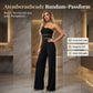 🌞Sommer-Sonderangebot – 60 % Rabatt!!🌿✨🔥One-Shoulder Jumpsuit mit weitem Bein und Netzeinsatz