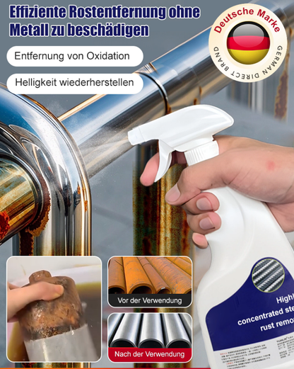 🎉 Noch 3 Stunden – Zwei zum Preis von einem! 💥🔩Hochkonzentrierter Rostentferner – Wirksam auf Stahl/Eisen, schnell wirkend und schonend zu Metalloberflächen✨