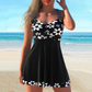 💥💥LETZTER TAG VERKAUF 50% RABATT💥Women's Printed Sleeveless Swimdress with Built-In Shorts