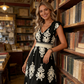 🌞 Neu für Frühling & Sommer👗 V-Ausschnitt Barock Maxi Kleid – hochwertige Taille, knitterfreier Stoff – perfekt für Urlaub & Alltag ✨🌿