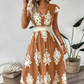 🌞 Neu für Frühling & Sommer👗 V-Ausschnitt Barock Maxi Kleid – hochwertige Taille, knitterfreier Stoff – perfekt für Urlaub & Alltag ✨🌿