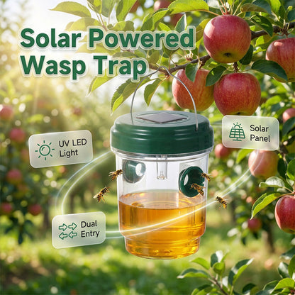 🌞Sommer-Sonderangebot – 60 % Rabatt!!🌿Solarbetriebene Hänge-Wespenfalle