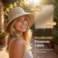 🏖️ Sommer-Sale 50% Rabatt 🏝️👒 🎀Damen-Sonnenhut mit Schleife und breiter Krempe – faltbar, 360°-Schutz🎁