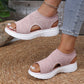 🔥HEISSER VERKAUF 50 % RABATT🎁👡 Damen Strick-Plateausandalen ✨ Atmungsaktive bequeme Sommersandalen mit weicher Sohle für Stadt & Spaziergänge