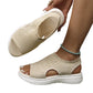 🔥HEISSER VERKAUF 50 % RABATT🎁👡 Damen Strick-Plateausandalen ✨ Atmungsaktive bequeme Sommersandalen mit weicher Sohle für Stadt & Spaziergänge