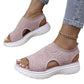 🔥HEISSER VERKAUF 50 % RABATT🎁👡 Damen Strick-Plateausandalen ✨ Atmungsaktive bequeme Sommersandalen mit weicher Sohle für Stadt & Spaziergänge