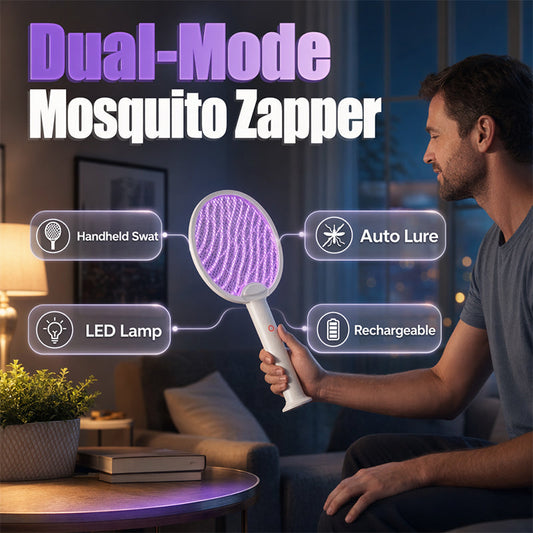 ⏳Begrenzte Zeit 50% Rabatt💥🦟 Mückenklatsche & -lampe im praktischen Klappdesign – mit UV-Locklicht, sicherer Dreischicht-Schutznetze & 1200 mAh Akku für bis zu 30 Tage Standby 🔄