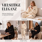 ⭐ Über 50.000 Mal verkauft 💞 Plüsch-Zopfmuster-Kapuzenpullover und -Hosen-Set für Damen