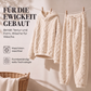 ⭐ Über 50.000 Mal verkauft 💞 Plüsch-Zopfmuster-Kapuzenpullover und -Hosen-Set für Damen