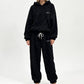 ⭐ Über 50.000 Mal verkauft 💞 Plüsch-Zopfmuster-Kapuzenpullover und -Hosen-Set für Damen