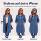 🧥 50 % RABATT | Lässig, bequem & vielseitig – Damen Kapuzenjacke in längerer Passform