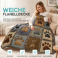 ⏳Begrenzte Zeit 50% Rabatt💥Niedliche Pfotenabdruck Weiche Flanell Decke