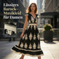 🌞 Neu für Frühling & Sommer👗 V-Ausschnitt Barock Maxi Kleid – hochwertige Taille, knitterfreier Stoff – perfekt für Urlaub & Alltag ✨🌿